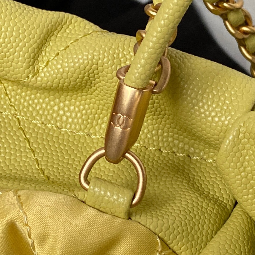 Calfskin 22 Mini Handbag Shoulder Bag AS3980 Light Yellow